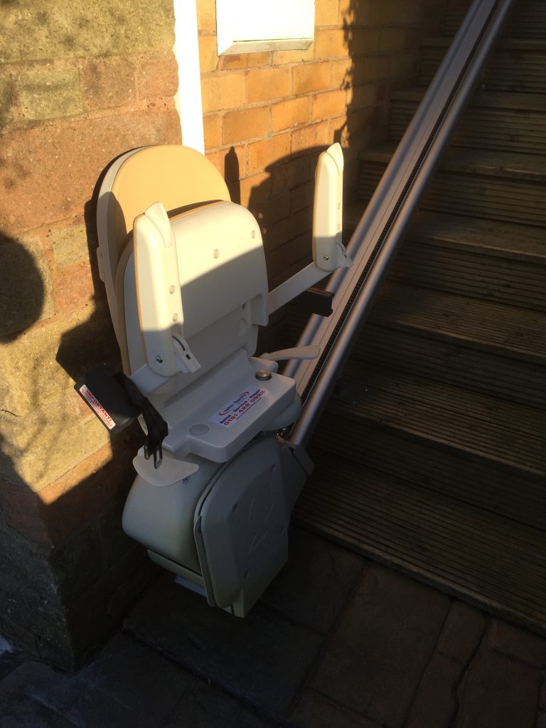 Acorn Brooks Outdoor Stairlift | Slimline Straight Stairlifts Gallery