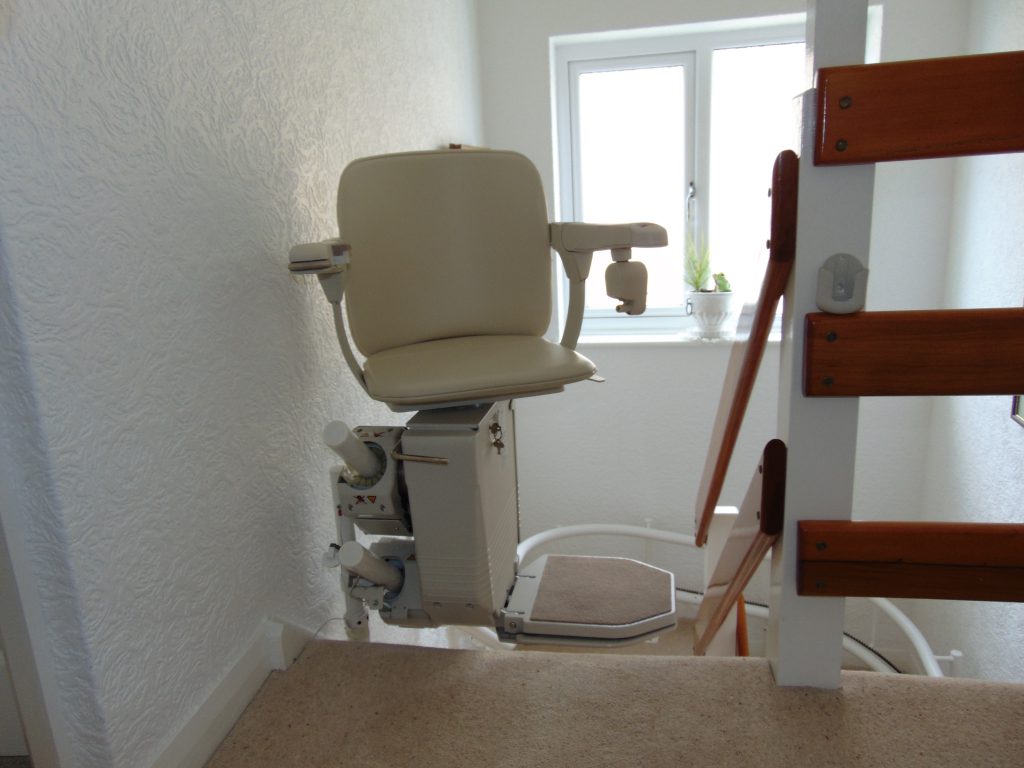 Halton Curved Signature Stairlift Folded Chair lIft Swiveled Chair