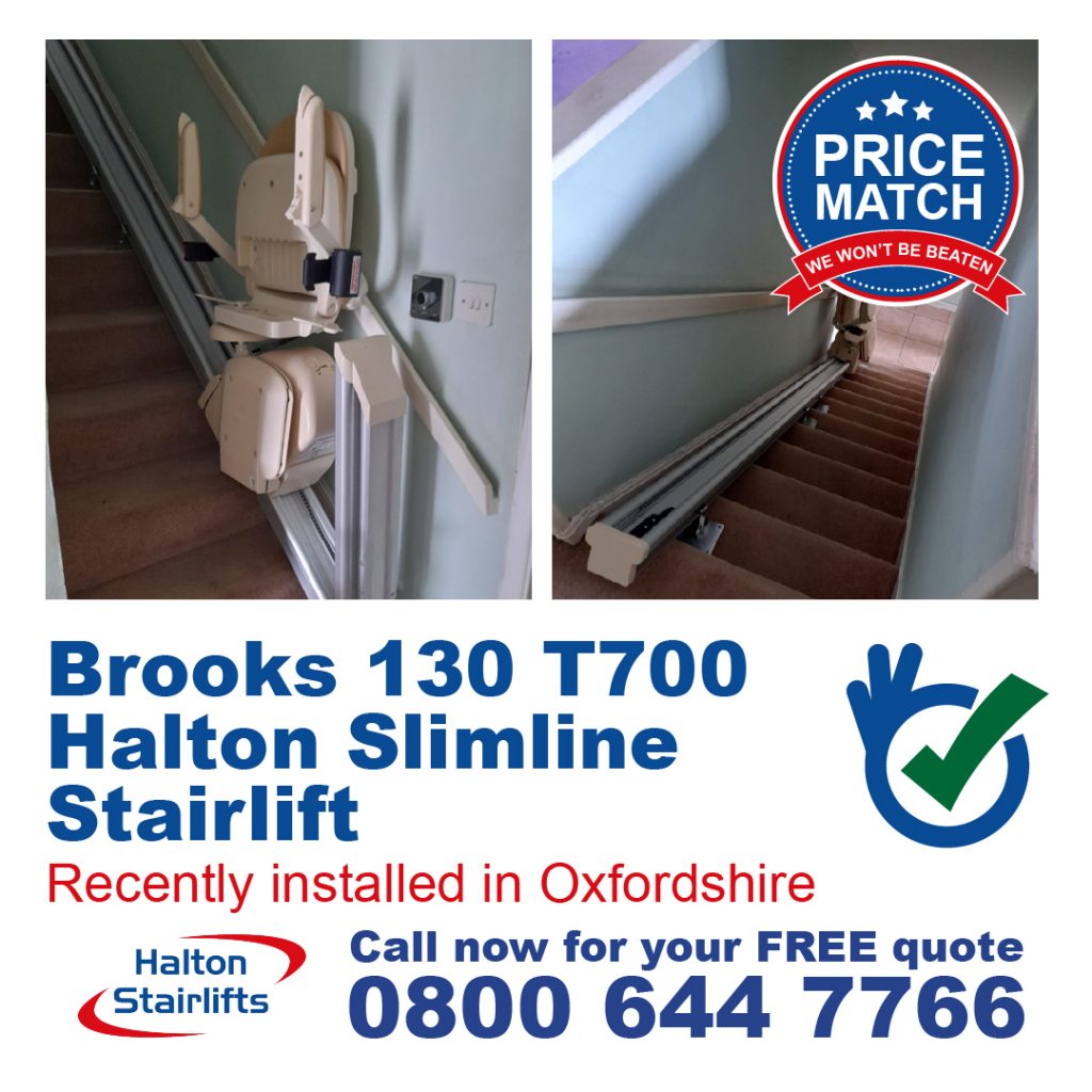 Brooks Slimline Straight Stair Lift 130 T700 Chair Lifts For Straight Staircase in Oxfordshire