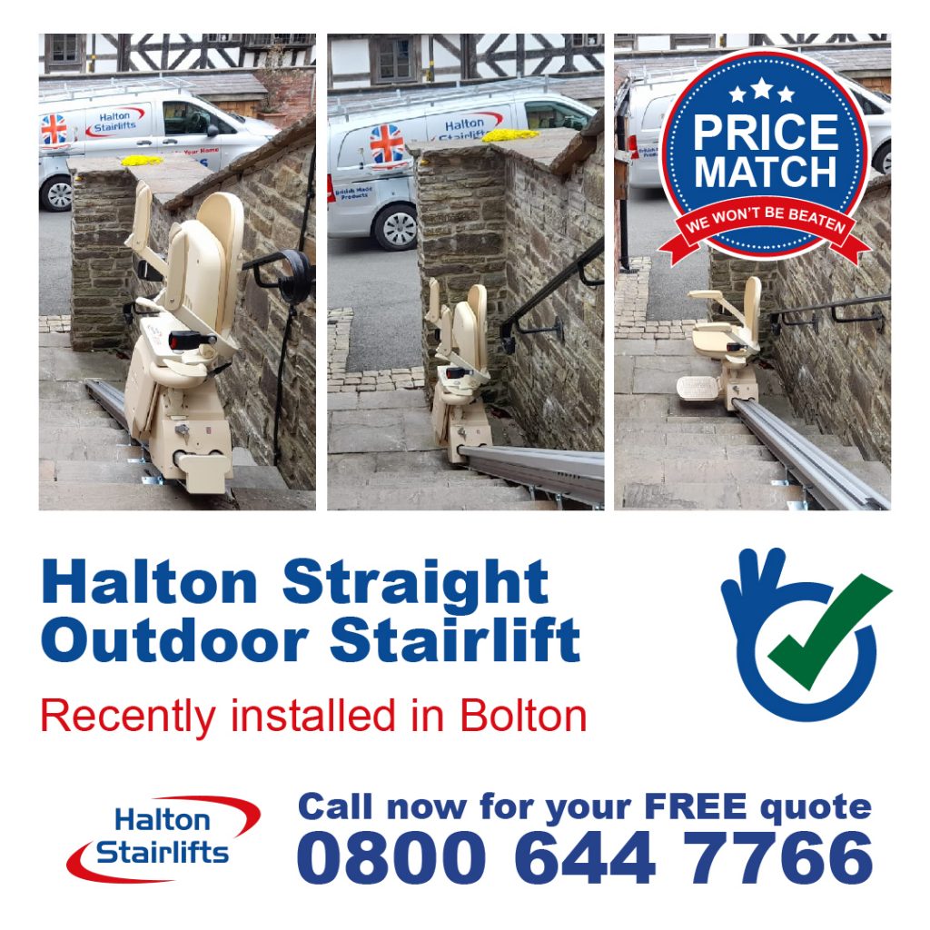 HS Straight Outdoor Stairlift Bolton