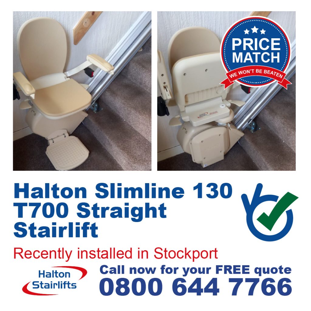 Halton Slimline 130 T700 Straight Stairlift