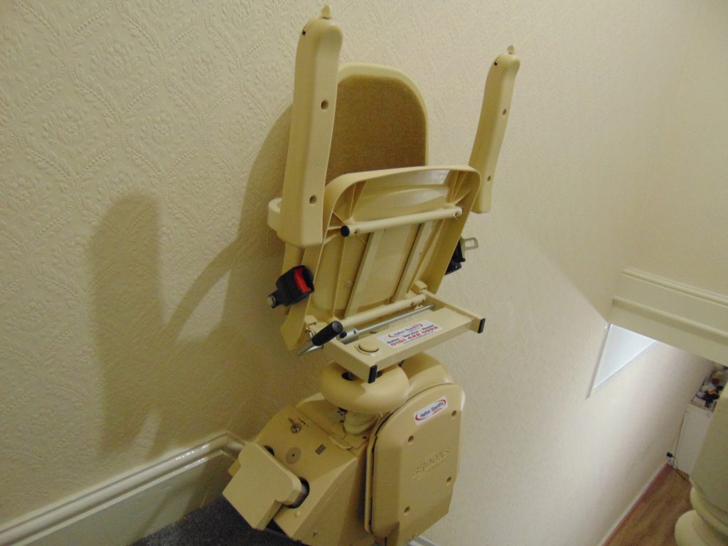 Brooks 120 Slimline Chair Lifts Unfolded Side View