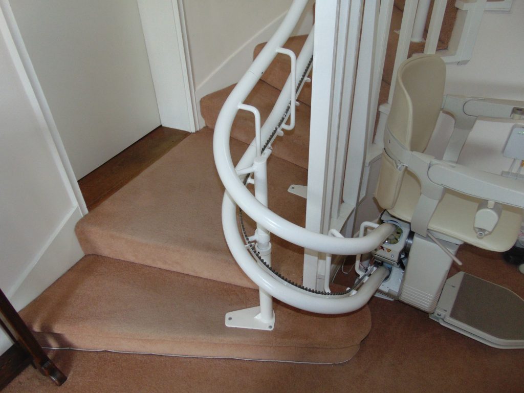 Halton Signature Curved Stair Lift Chairlift 180 Internal Bend Wrap