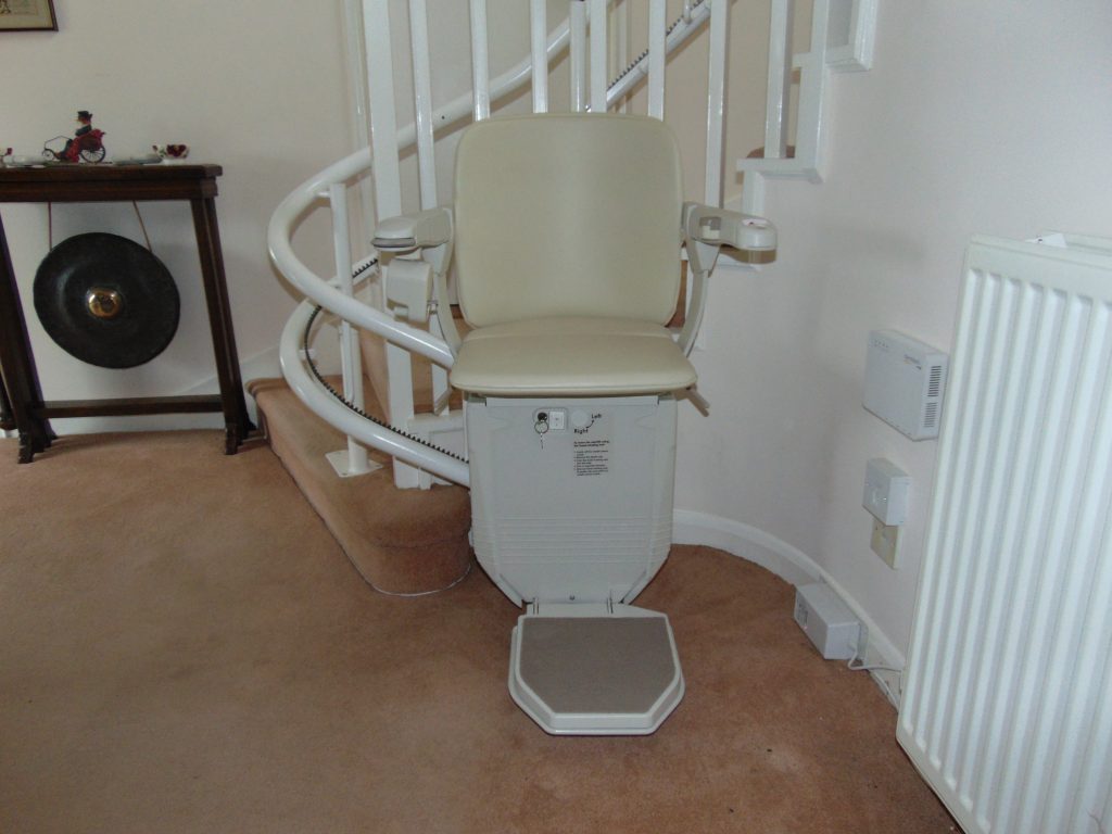 Halton Spiral Internal Rexconditioned Curved Used Stair Lifts Chair lift Curve