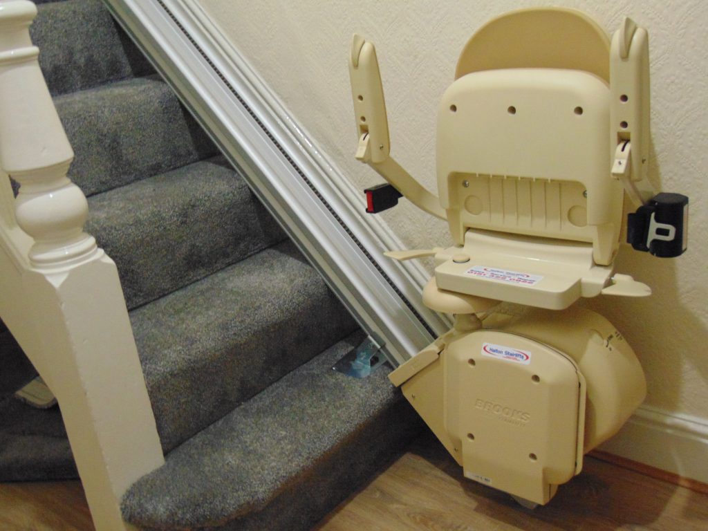 Reconditioned Brooks Slimline Stairlift Folded 05