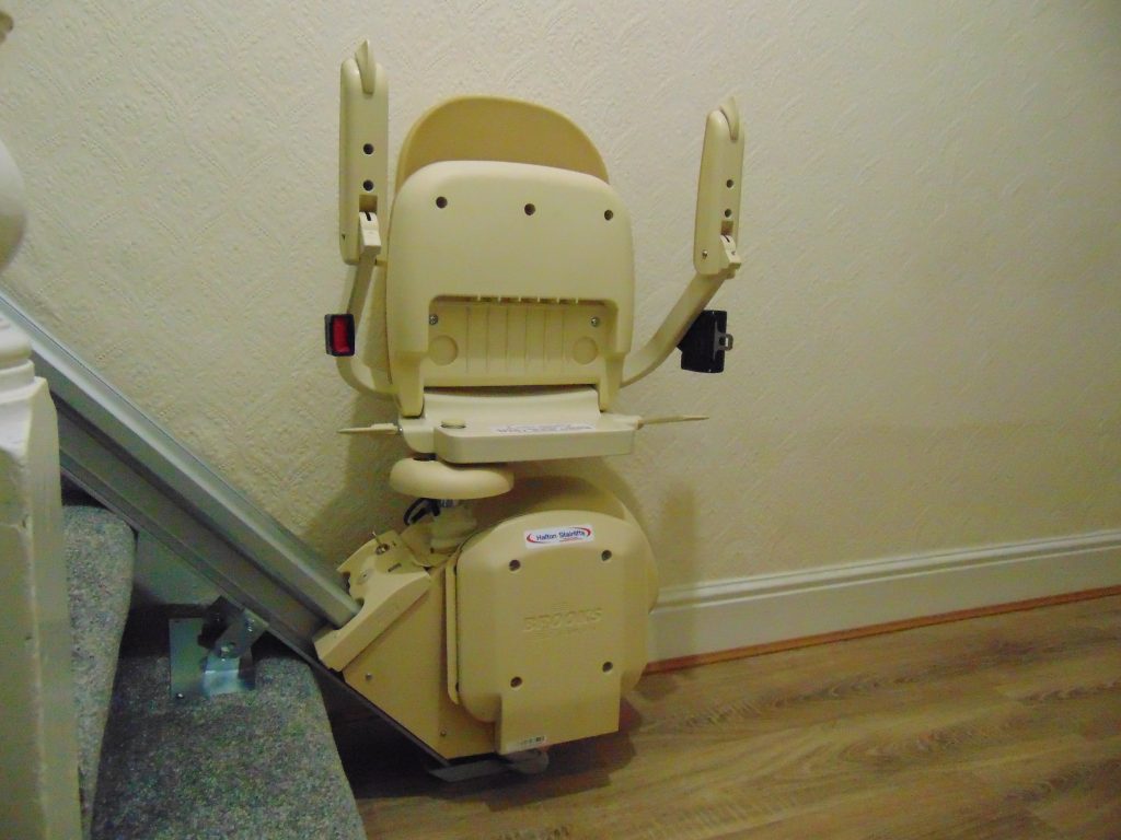 Reconditioned Brooks Slimline Stairlift Folded 08