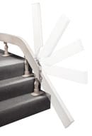 curved stairlift hinge rail graphic