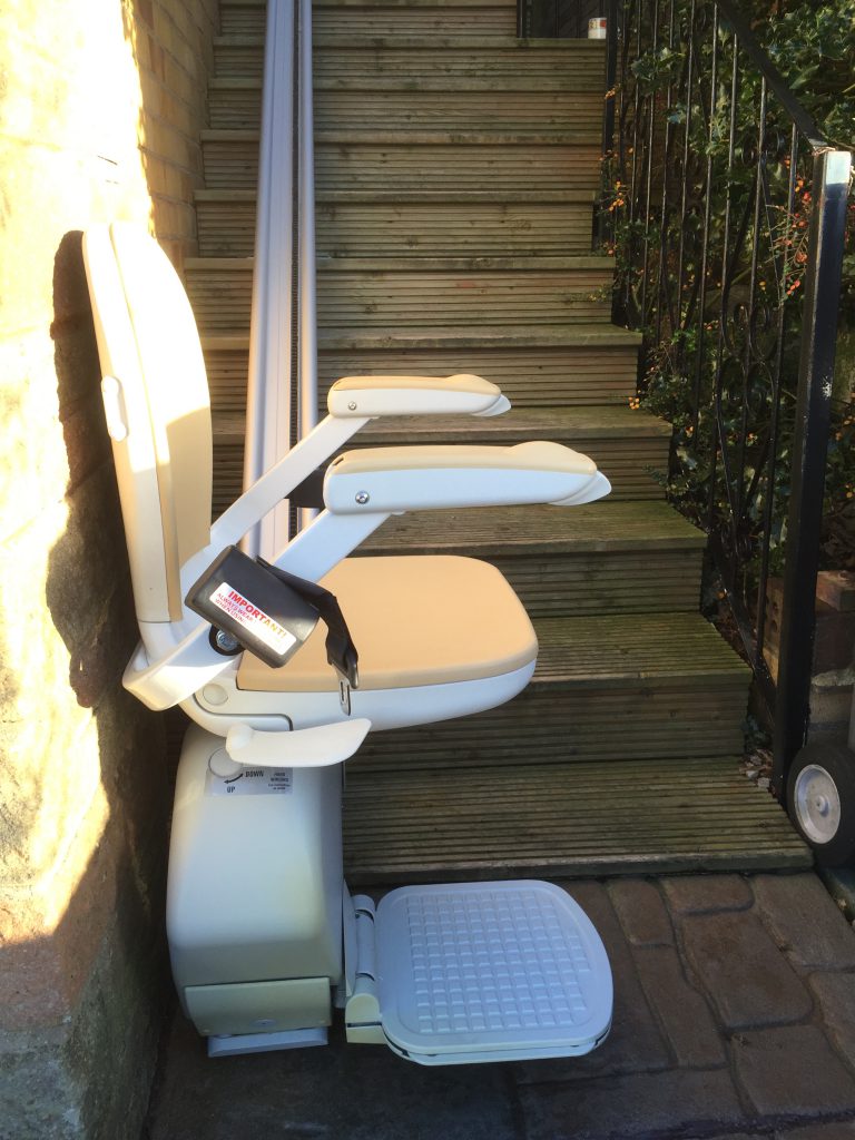 Acorn Brooks Outdoor Stairlift | Slimline Straight Stairlifts Gallery
