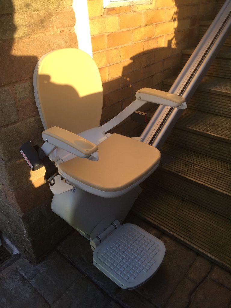 Acorn Brooks Outdoor Stairlift | Slimline Straight Stairlifts Gallery