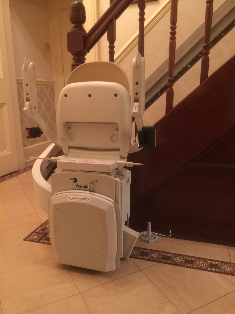 Acorn Curved Stairlift For Curved Staircases Folded