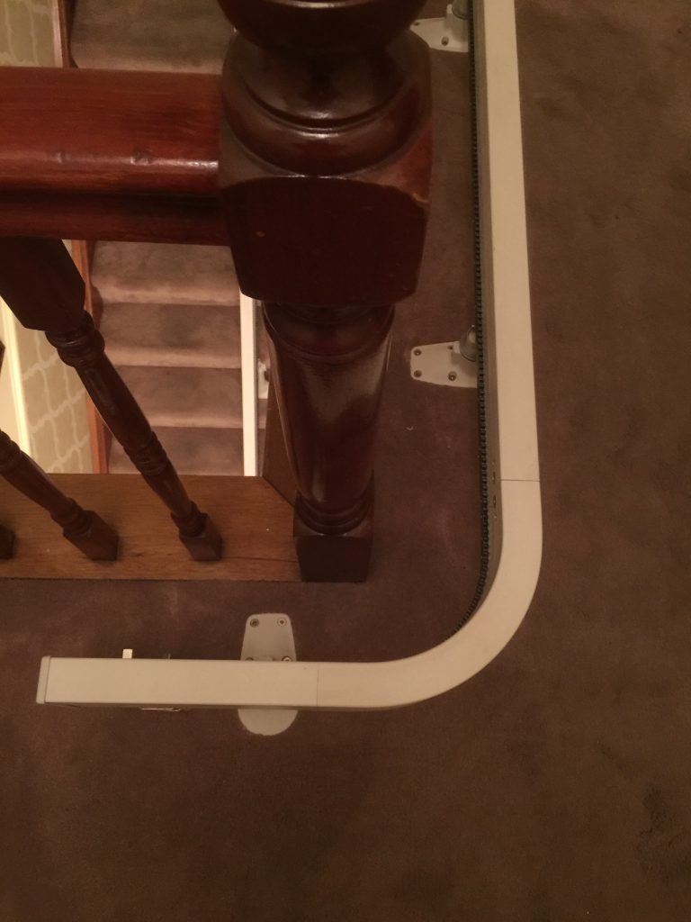 Acorn Curved Stairlift For Curved Staircases Rail