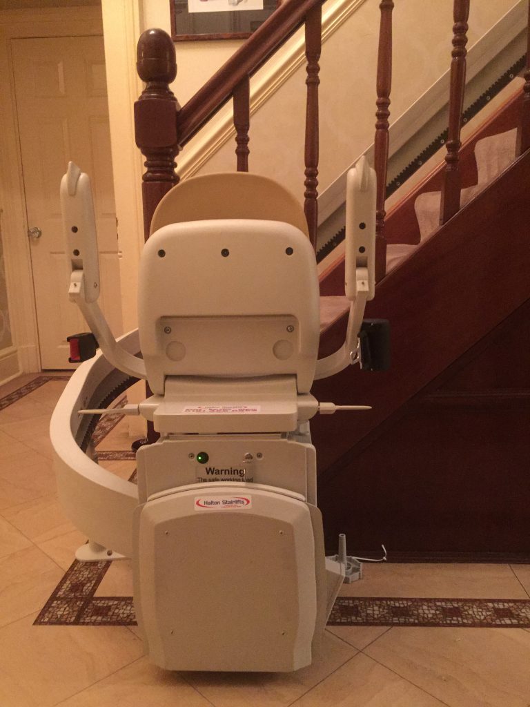 Acorn Curved Stairlift For Curved Staircases Folded