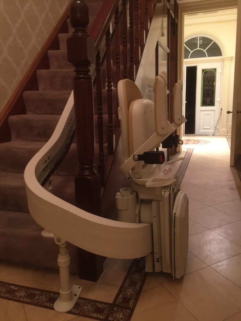 Acorn-Curved-Stairlift Folded