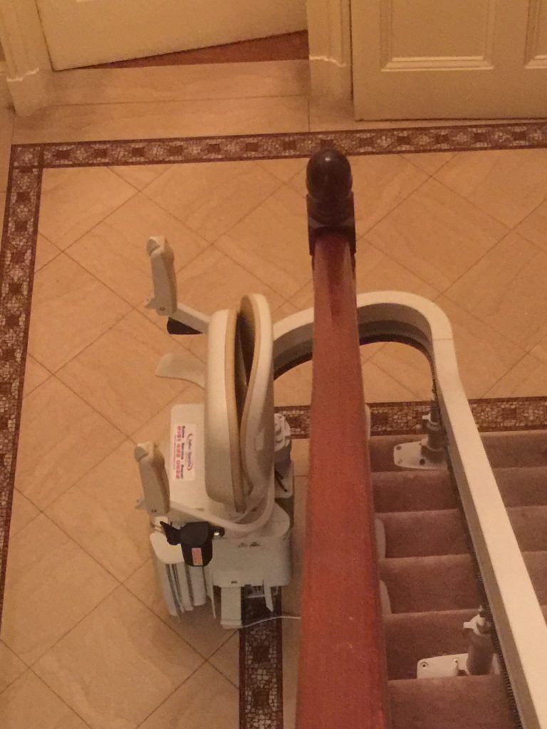 Acorn-Curved-Stairlift Folded