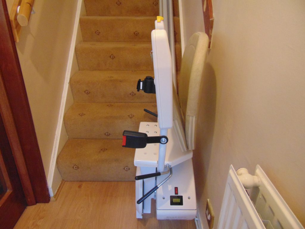 Bespoke Synergy Straight Stairlift Folded