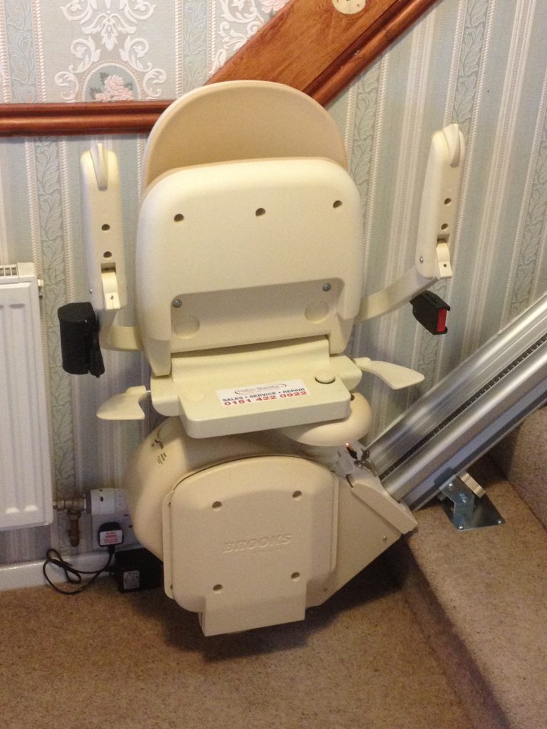 Brooks 130 T700 Straight Stairlift Folded