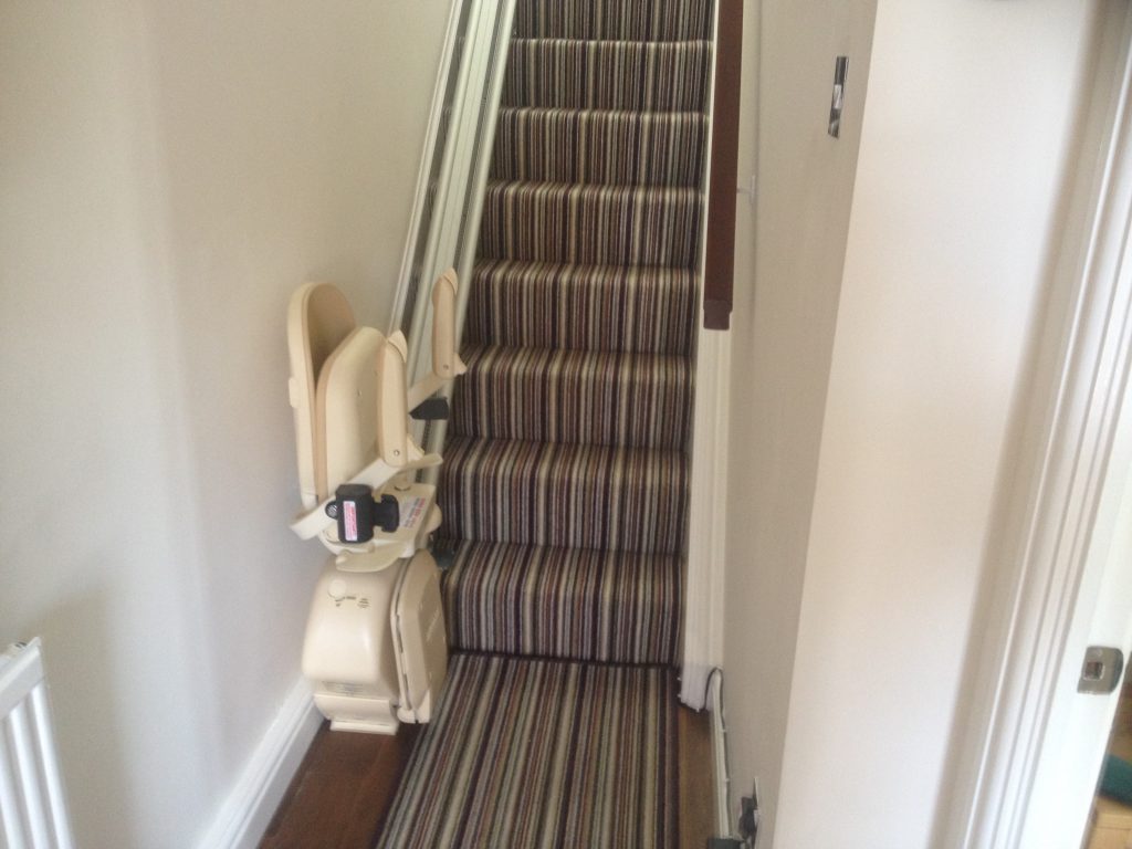 Brooks 130 T700 Straight Stairlift Folded