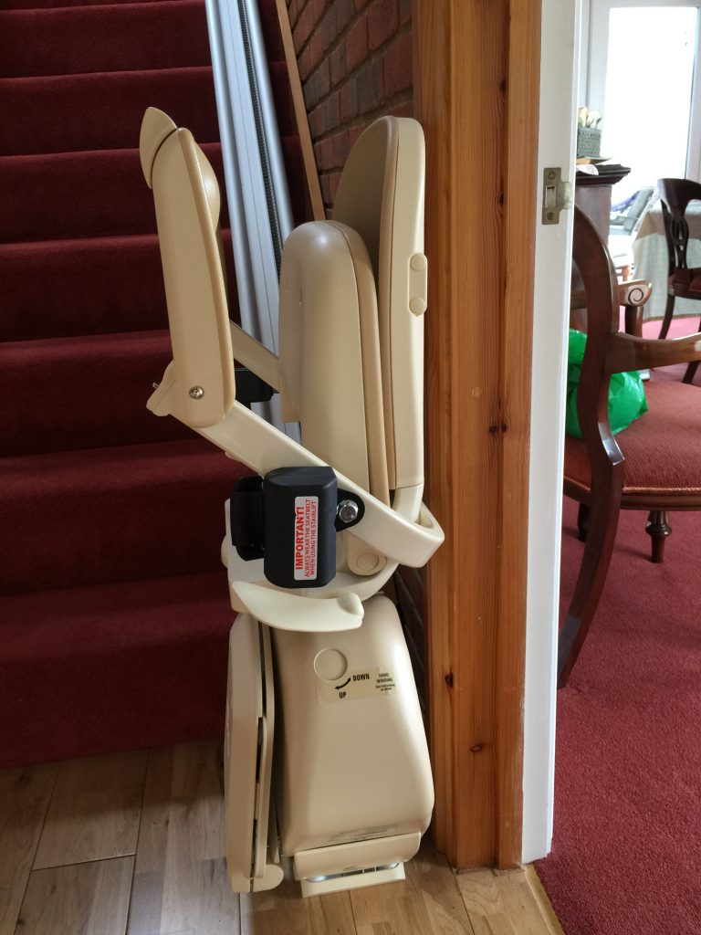 Brooks 130 T700 Straight Stairlift Folded