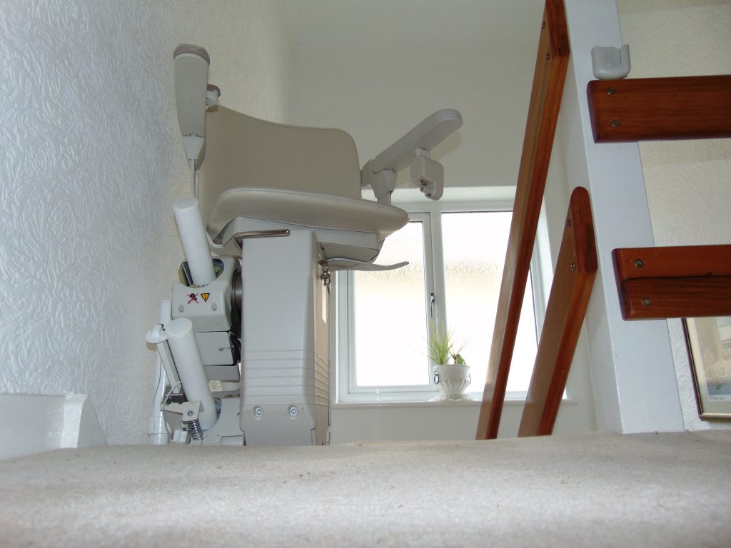 Halton Curved Signature Stairlift Folded Chair lIft Swiveled Chair