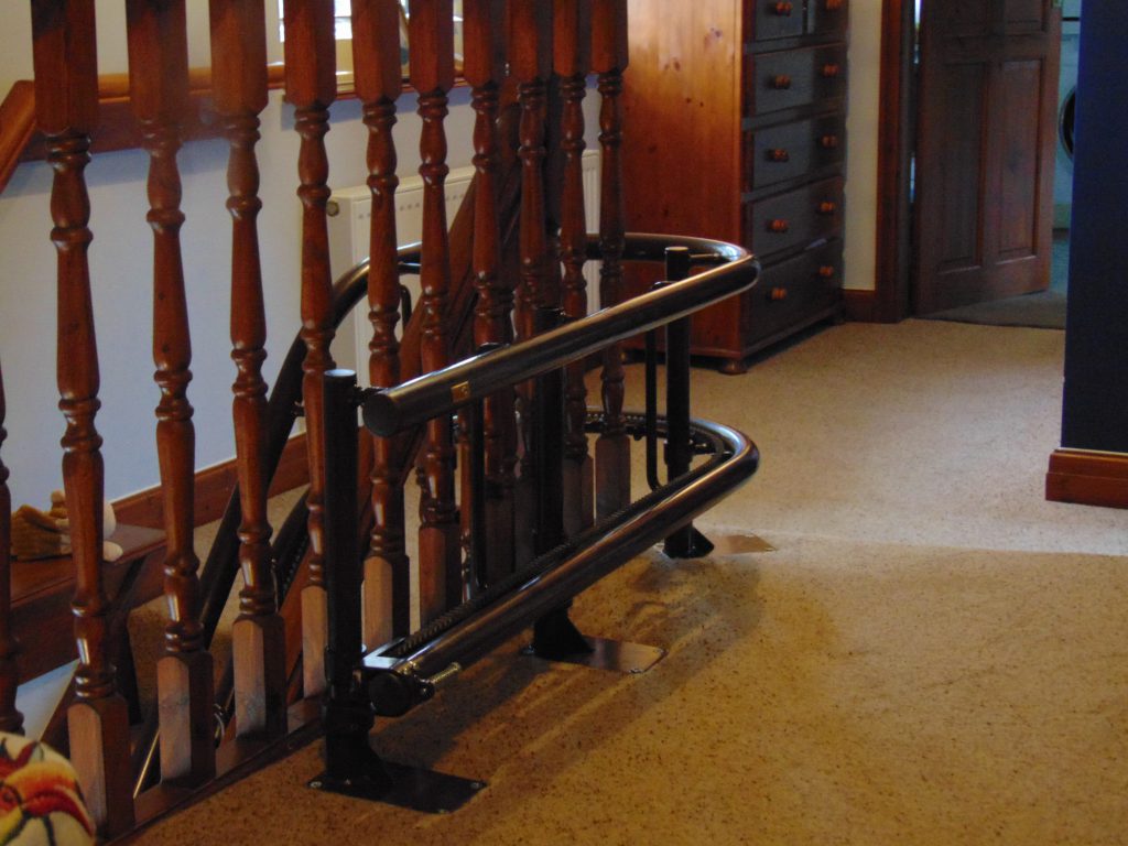 Halton Curved Signature Stairlift Fully Bespoke For Curved Stairs