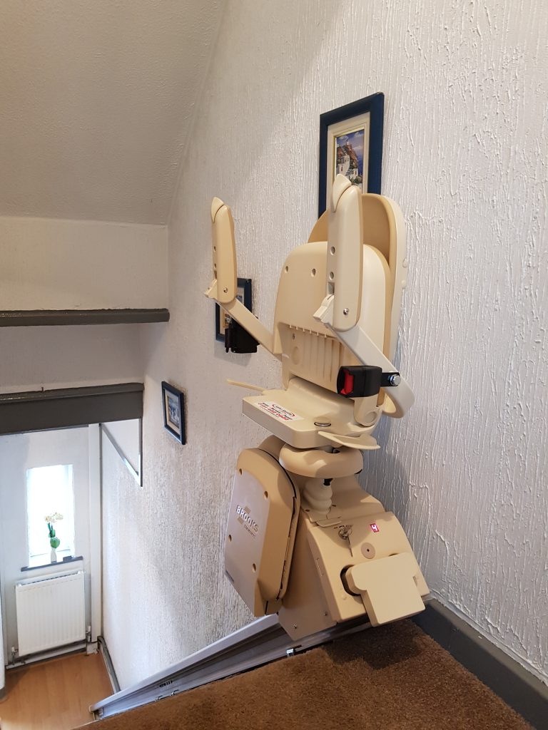Halton Stairlifts Compact Stairlifts Folded