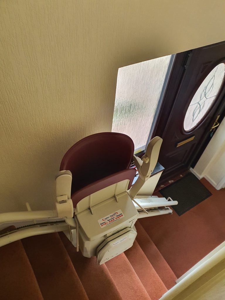 Halton Stairlifts Curved Signature Stairlift Powered Hinge Track
