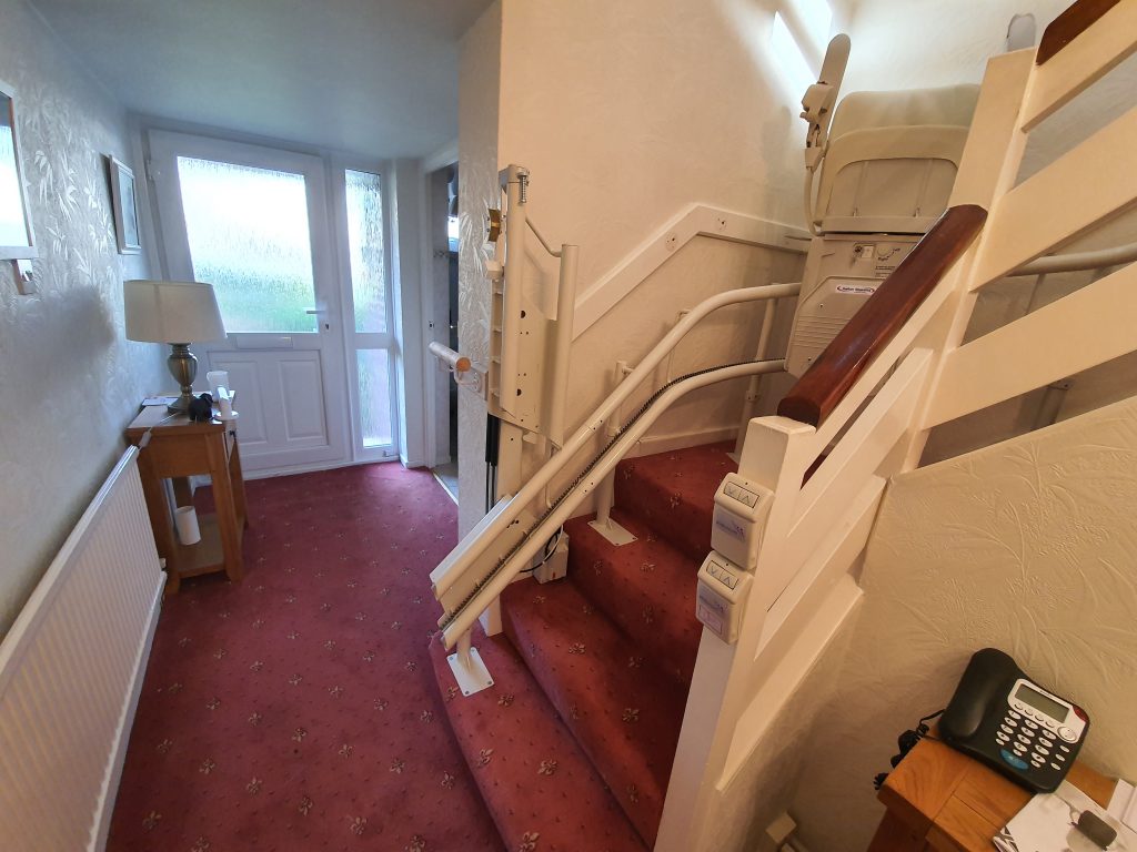 Halton Stairlifts Curved Signature Stairlift Powered Hinge Track