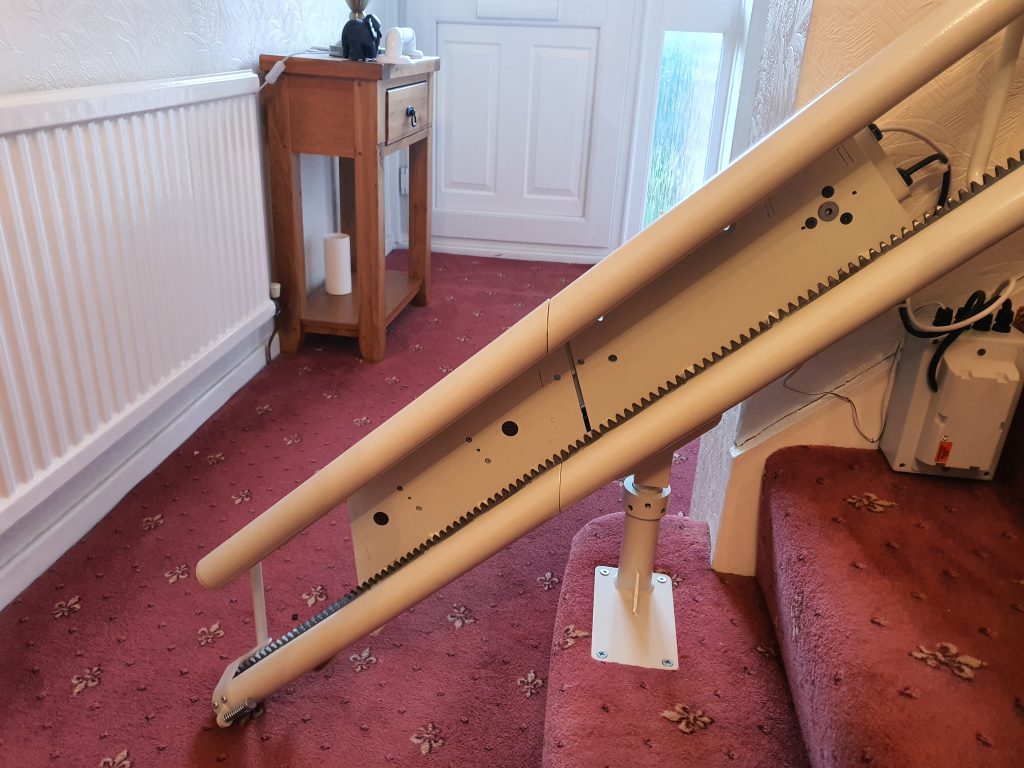 Halton Stairlifts Curved Signature Stairlift Powered Hinge Track