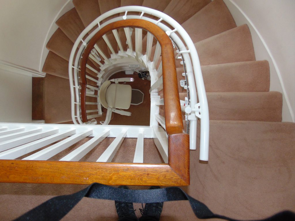 Halton Spiral Curved Stairlift | Halton Stairlifts