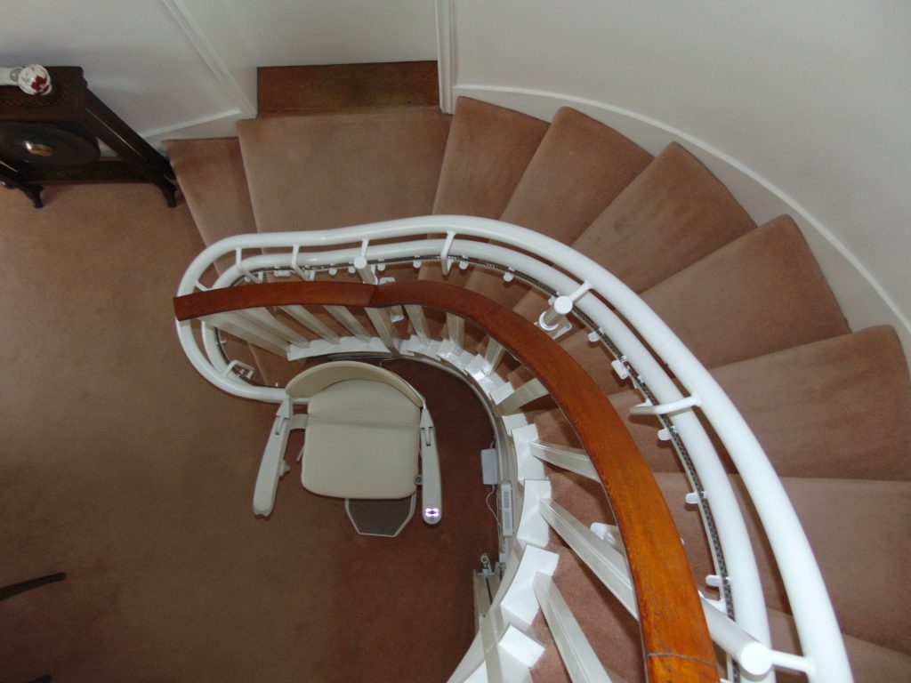 Halton Spiral Curved Stairlift | Halton Stairlifts