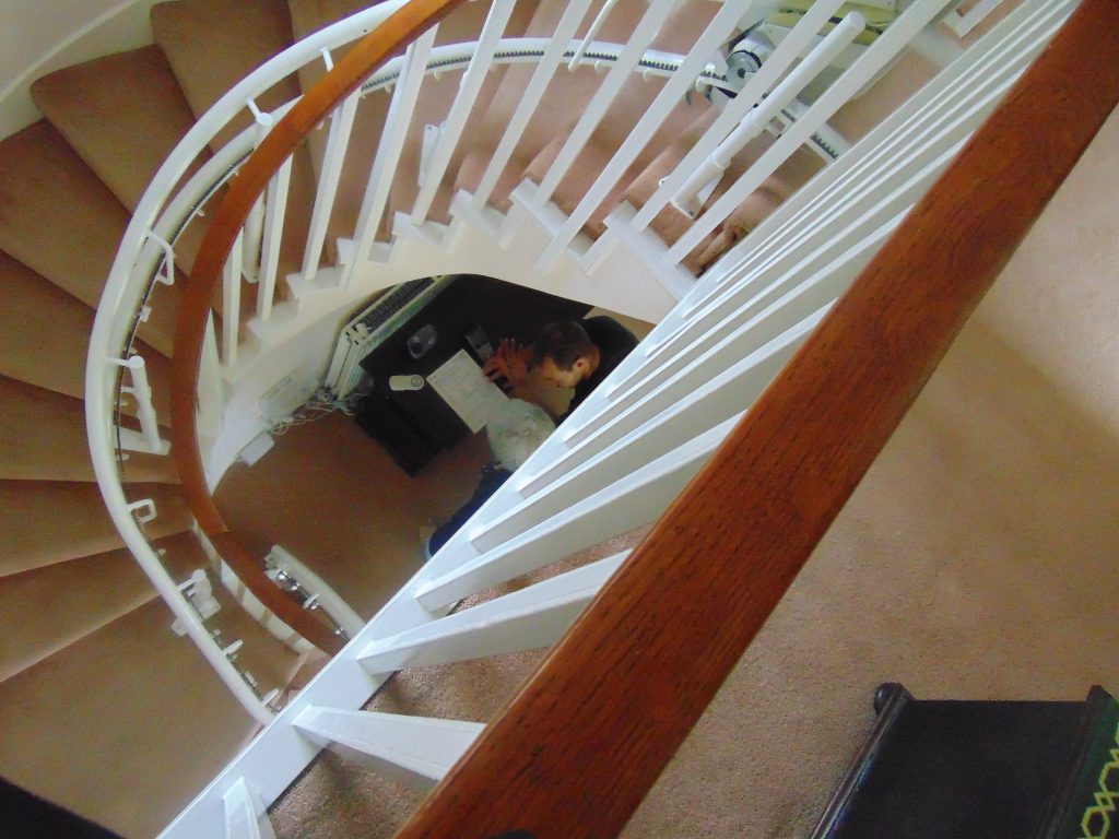 Halton Spiral Curved Stairlift | Halton Stairlifts