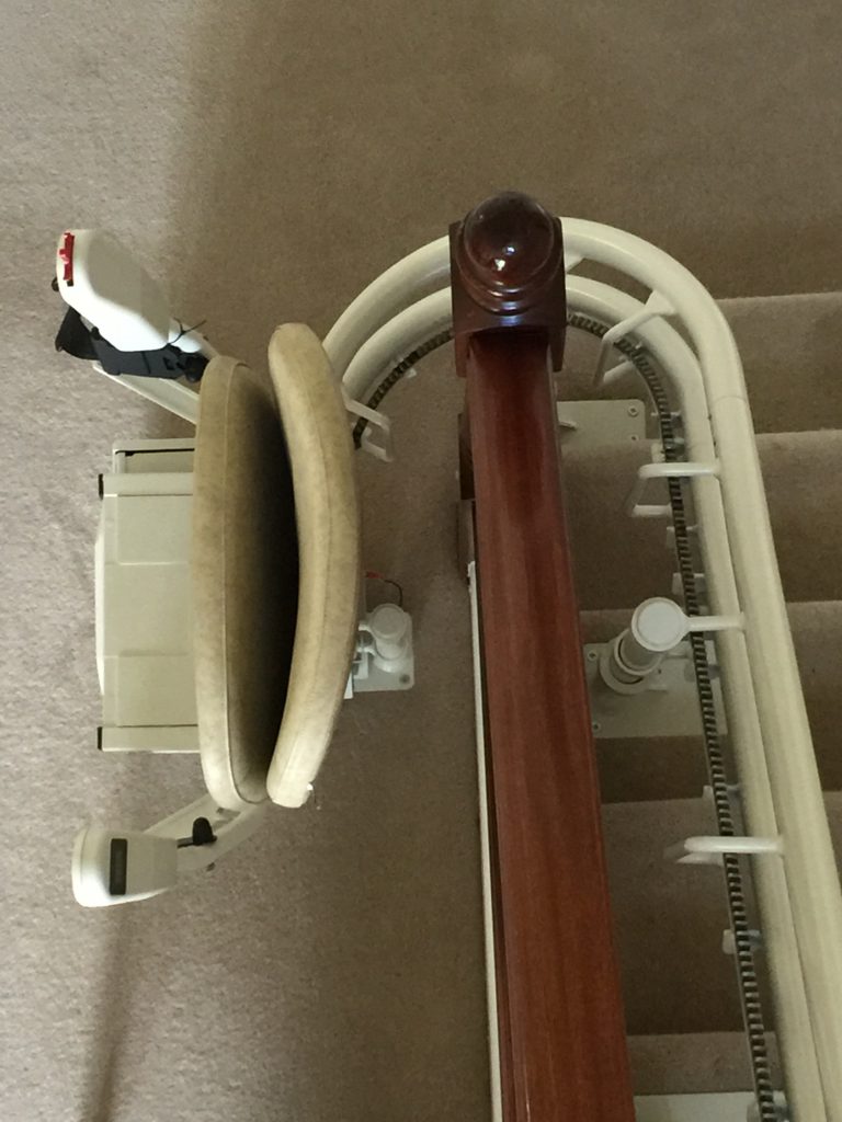 Platinum Ultimate Curved Stairlift Folded