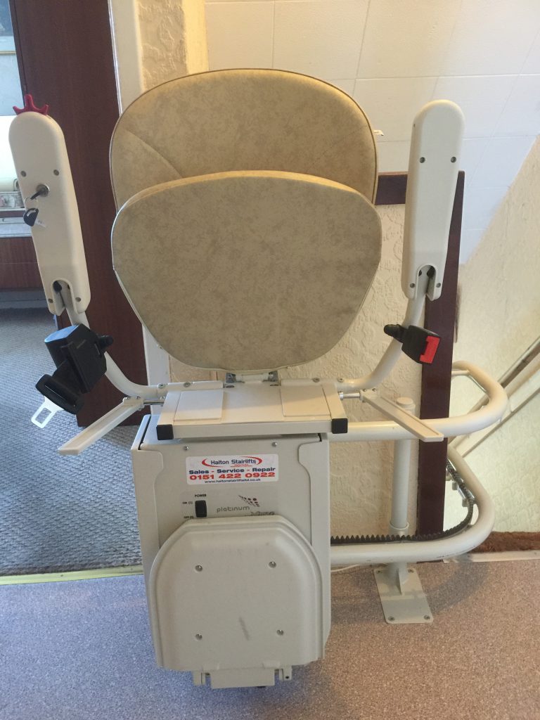Platinum Ultimate Curved Stairlift Folded