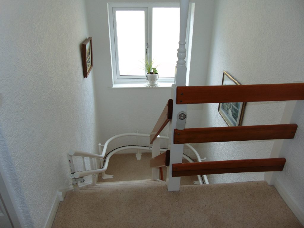 Stannah Sienna Curved Stairlift Chairlift Double Rail Track