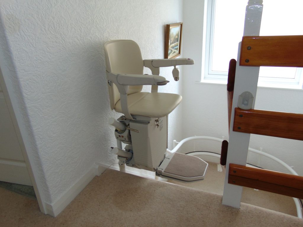 Stannah Sienna Power Swivel Seat Curved Chairlift