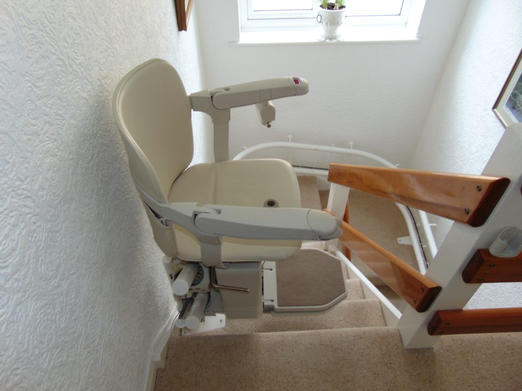 Stannah Sienna Power Swivel Seat Curved Chairlift