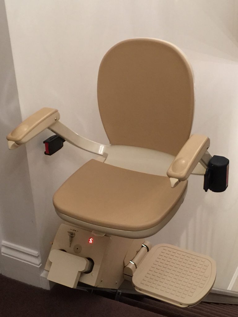 Straight Stairlift after Halton Stairlifts Installation