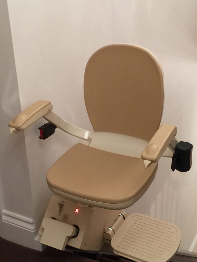 Straight Stairlift after Halton Stairlifts Installation