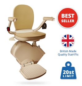 New Brooks Slimline 130 T700 Stairlift (upgraded seat) | Halton Stairlifts