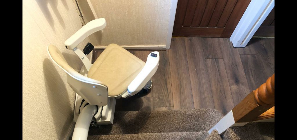 Platinum Ultimate Curved Stairlift Swiveled