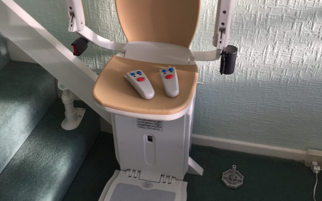 Halton Curved Single Rail Stairlift