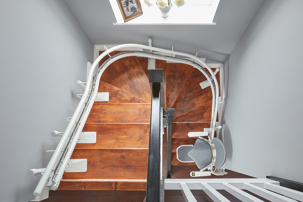 Halton Dual Rail Curved Stairlift Platinum Curve Stair Lift Chair Lift Prices