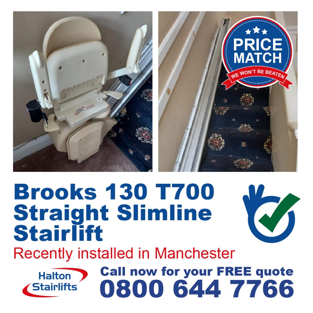 Brooks 130 T700 Straight Slimline Stairlift Manchester