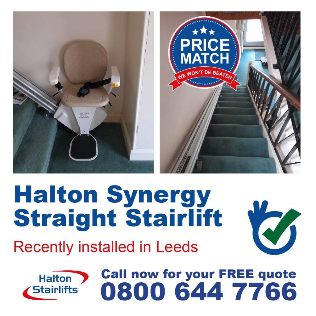 Halton Synergy Straight Stairlift Fully Fitted In Leeds Yorkshire-01