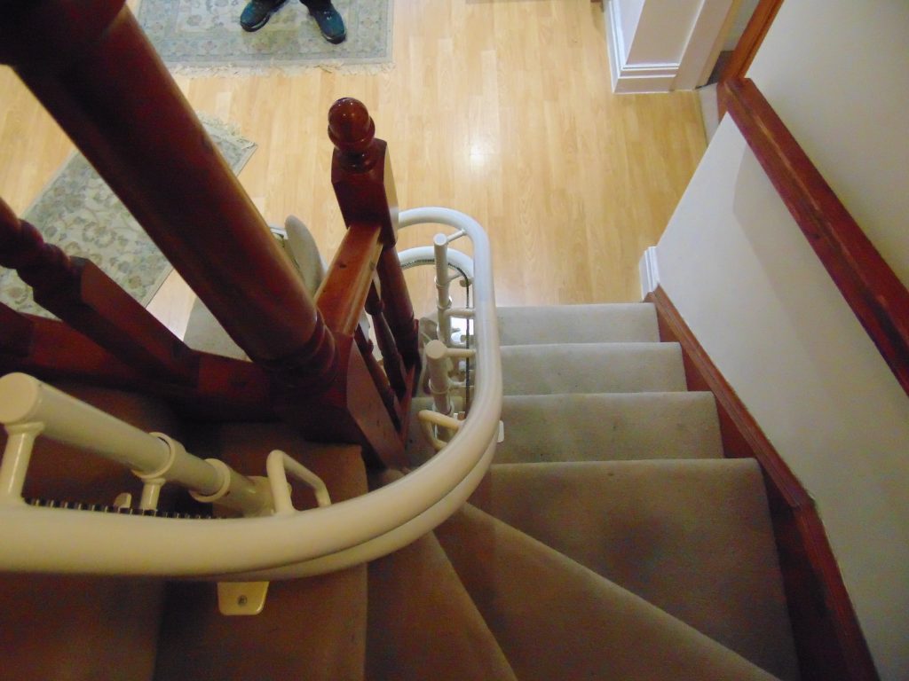 Bespoke stair lift track