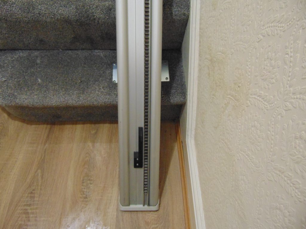 Bottom Of Slimline Stairlift Track 01