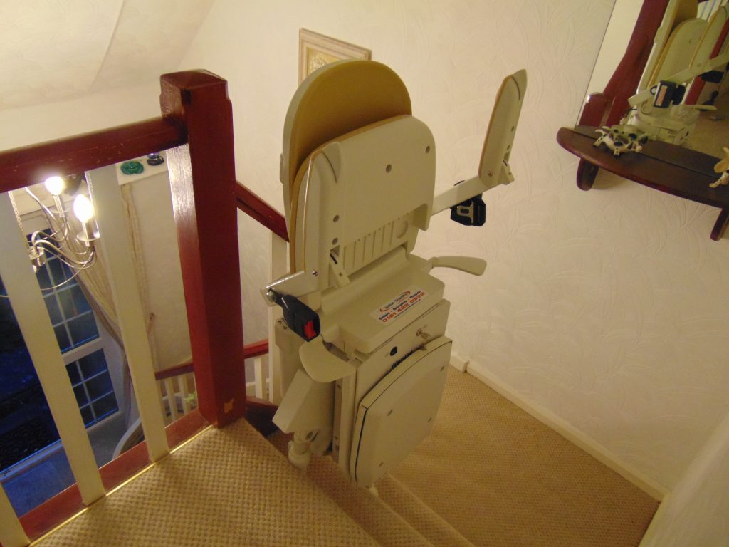 Brooks 180 T565 Spiral Chairlift For Curved Stairs
