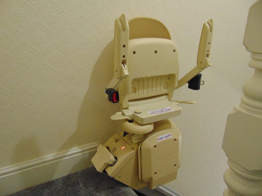 Halton Slimline Stairlift Folded