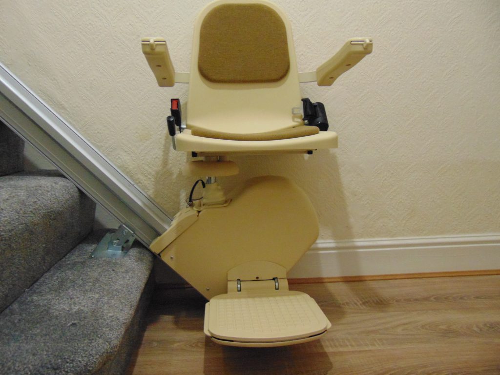 Budget Stairtlifts 120 front View Folded