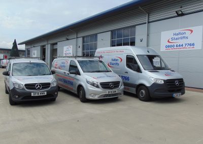 Halton Stairlifts Fleet Vehicle Sizes